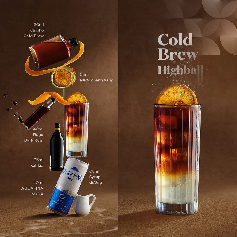 bộ công thức pha chế 10 món cocktail từ "nàng thơ" aquafina soda