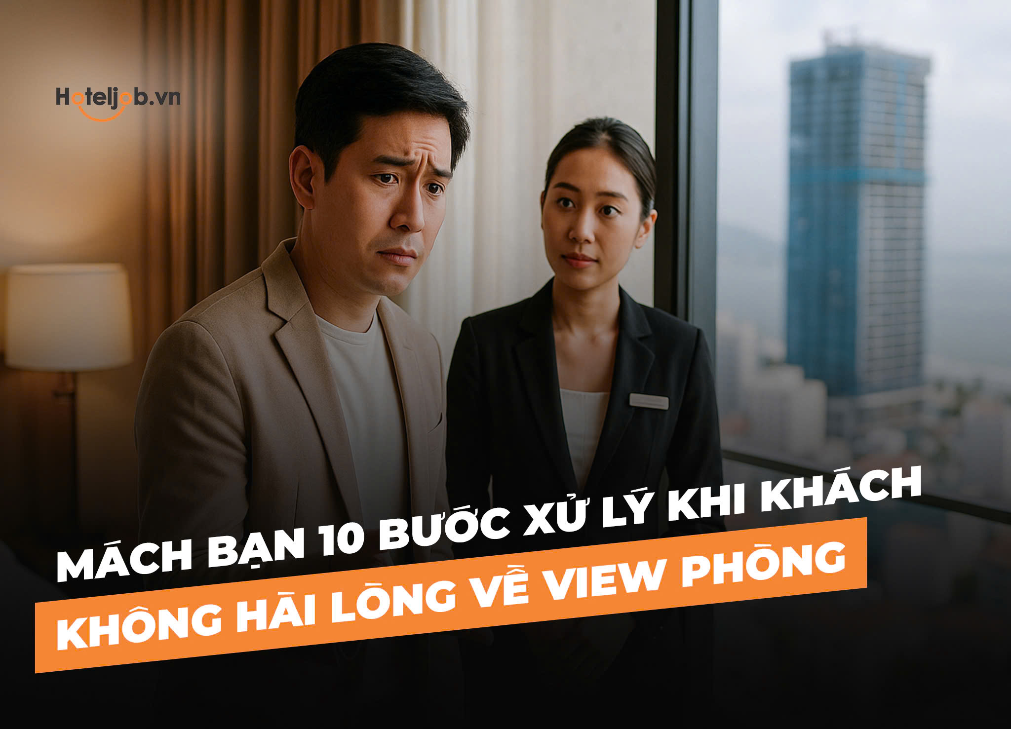 các bước xử lý khi khách không hài lòng về view phòng 