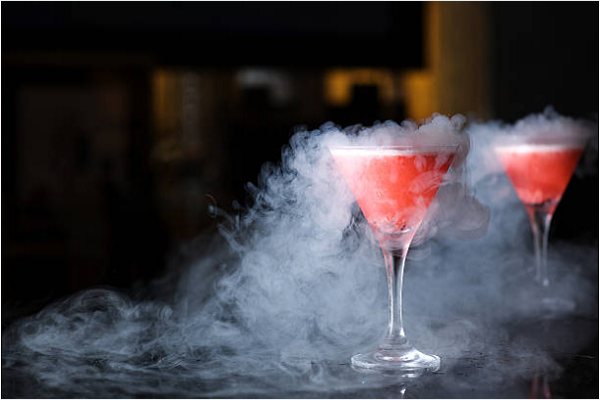 cách tạo khói cho cocktail