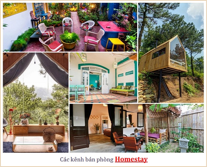 các kênh bán phòng homestay