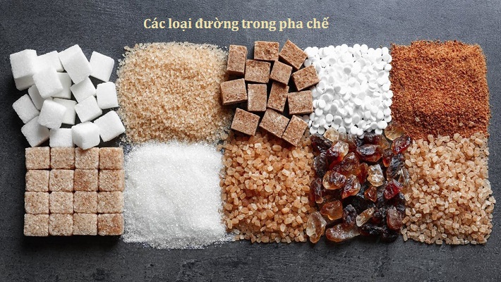 các loại đường cơ bản trong pha chế