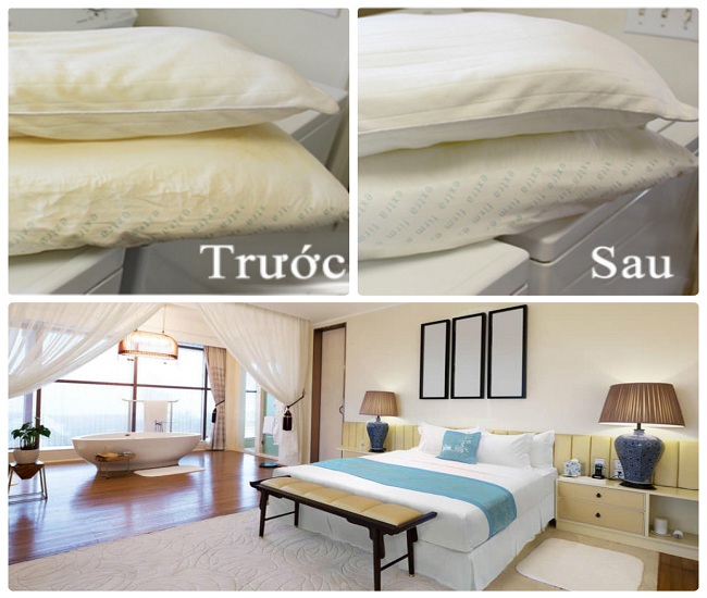 Mẹo hay giúp Housekeeping giặt ruột gối trắng như mới