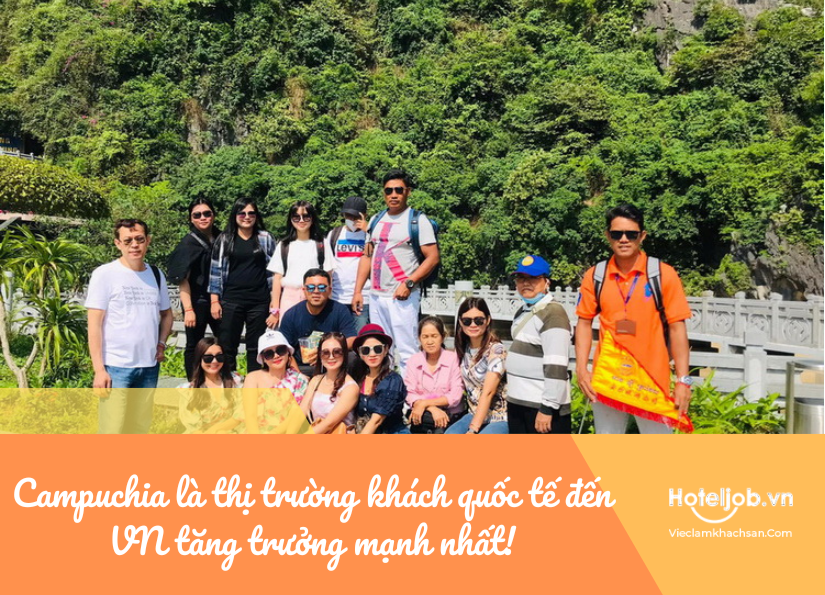 Campuchia là thị trường khách quốc tế đến Việt Nam tăng trưởng mạnh nhất nửa đầu năm 2023