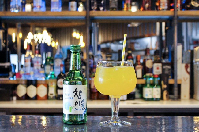 công thức cocktail từ "rượu nền" soju