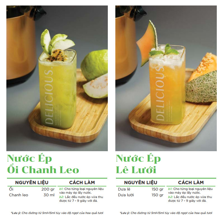 công thức nước ép mix