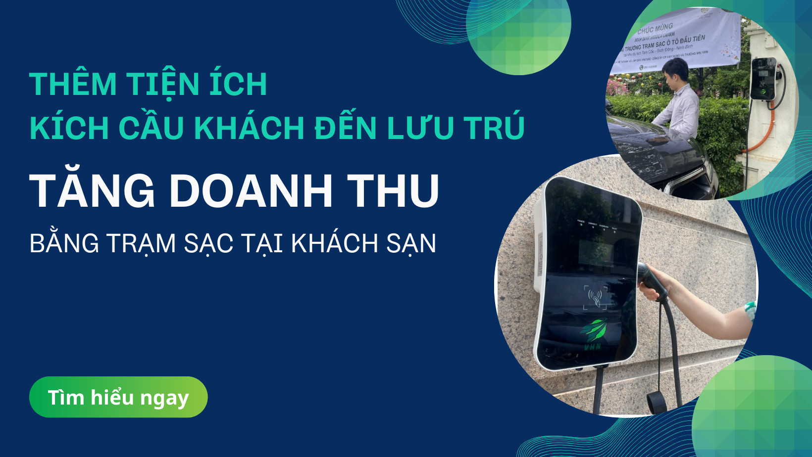 dự án sạc xe điện cùng hoteljob và vhn