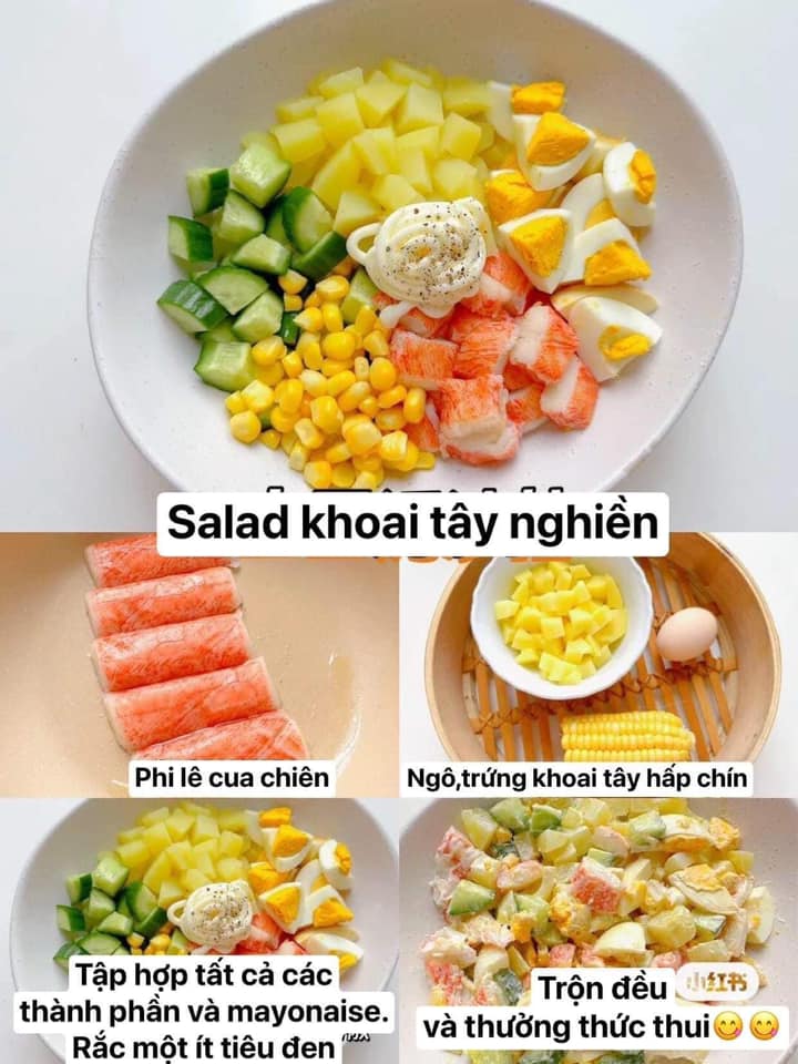 đổi vị cho khách với 10 công thức salad đẹp, ngon mà dễ làm