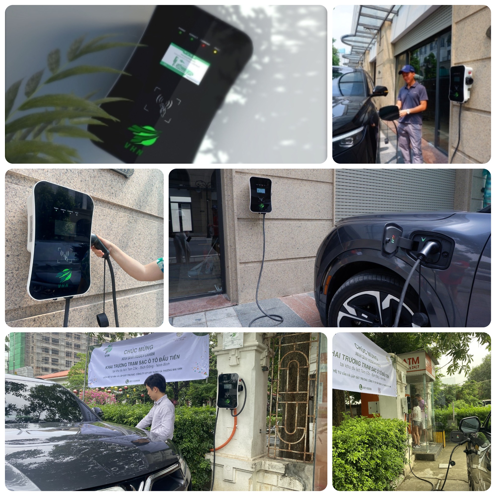 dự án sạc xe điện cùng hoteljob và vhn