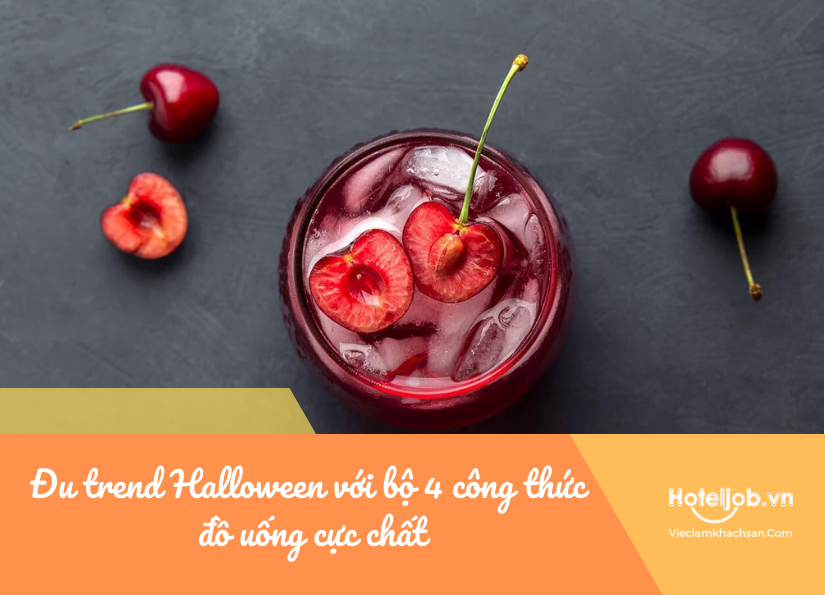 đu trend halloween với bộ 4 công thức đồ uống cực chất