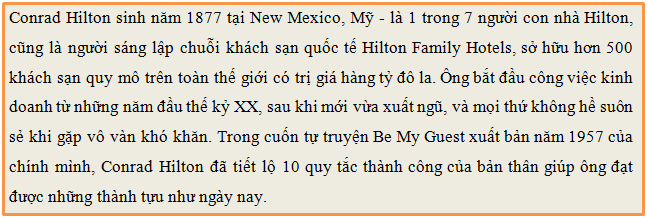 hé lộ 10 quy tắc vàng trong quản lý Trang Chủ Cổng Game Cá Cược Uy Tín E2 BET của ông chủ tập đoàn hilton
