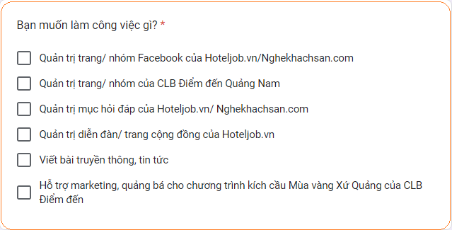 hoteljob tìm kiếm intership, ctv marketing, quản trị fanpage, group