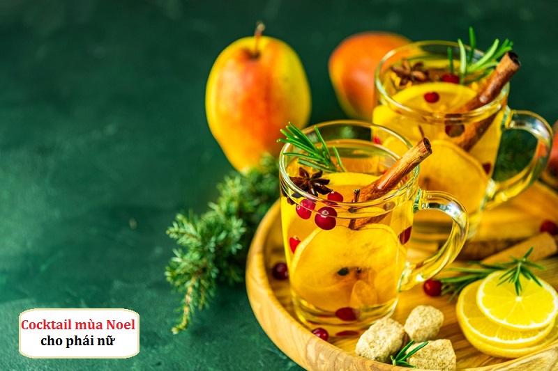 hướng dẫn pha cocktail dành riêng cho phái nữ mùa giáng sinh