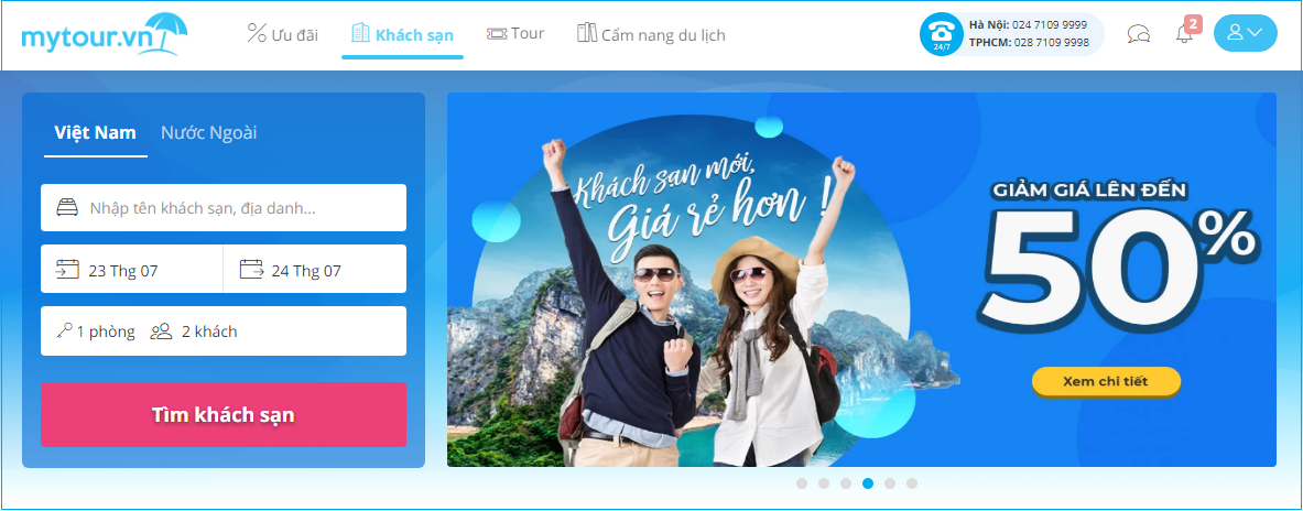 hướng dẫn tạo tài khoản và đăng ký bán phòng trên mytour