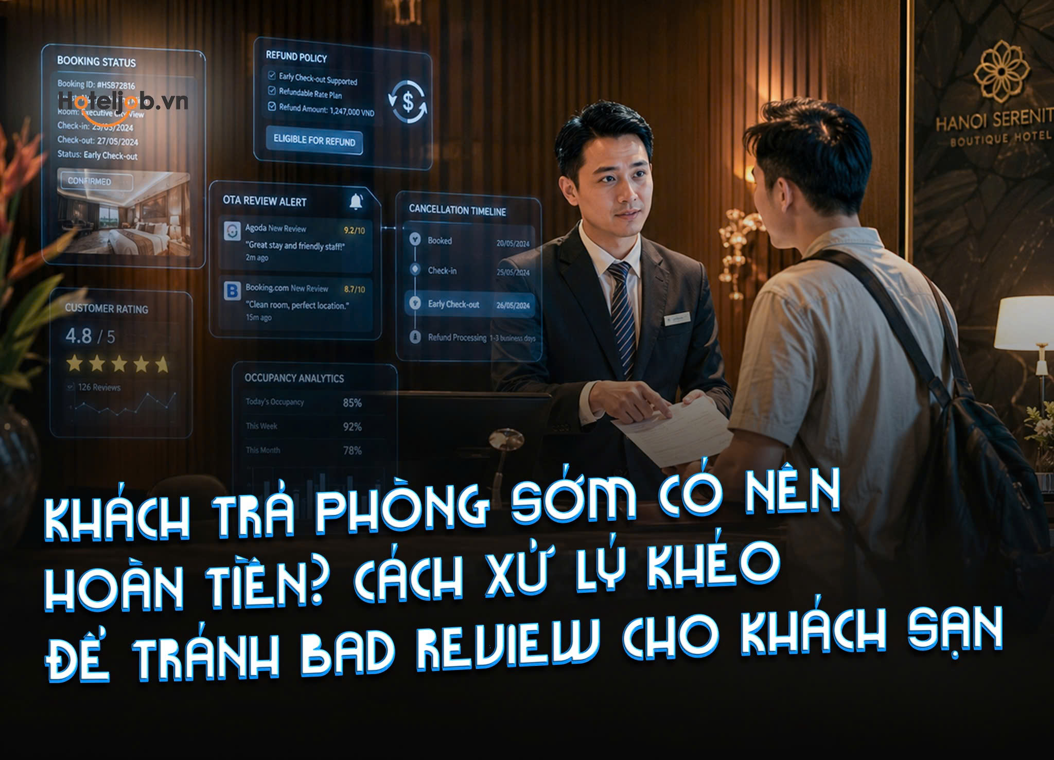 khách trả phòng sớm có nên hoàn tiền