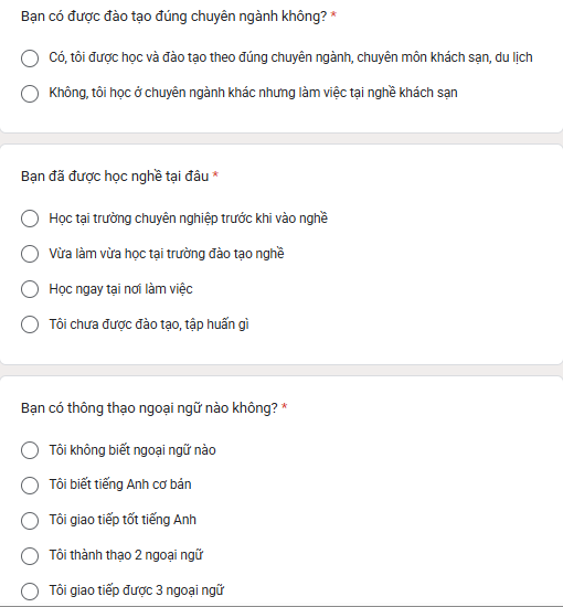 khảo sát cùng Elaenglish.com.vn