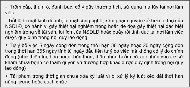 mất thưởng tết vì bị đuổi việc cuối năm
