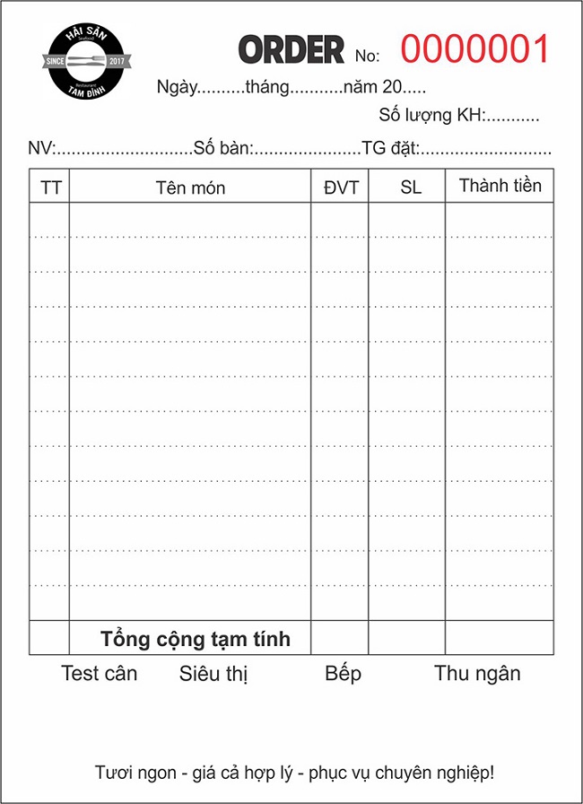 mẫu order món chuẩn cho nhà hàng - Trang Chủ Cổng Game Cá Cược Uy Tín E2 BET
