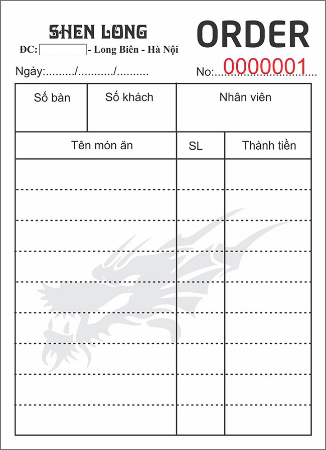 mẫu order món chuẩn cho nhà hàng - Trang Chủ Cổng Game Cá Cược Uy Tín E2 BET