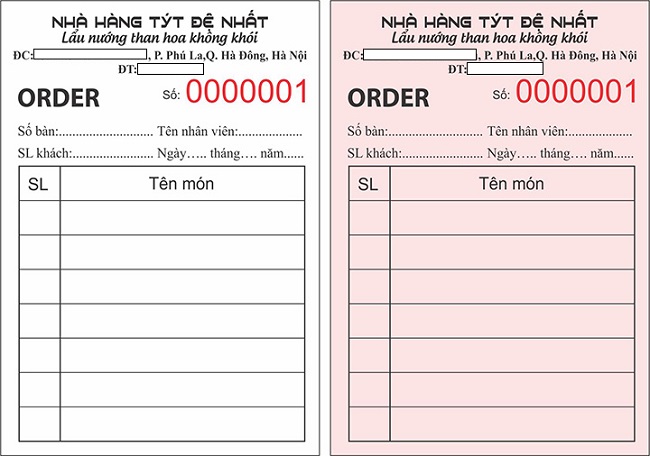 mẫu order món chuẩn cho nhà hàng - Trang Chủ Cổng Game Cá Cược Uy Tín E2 BET