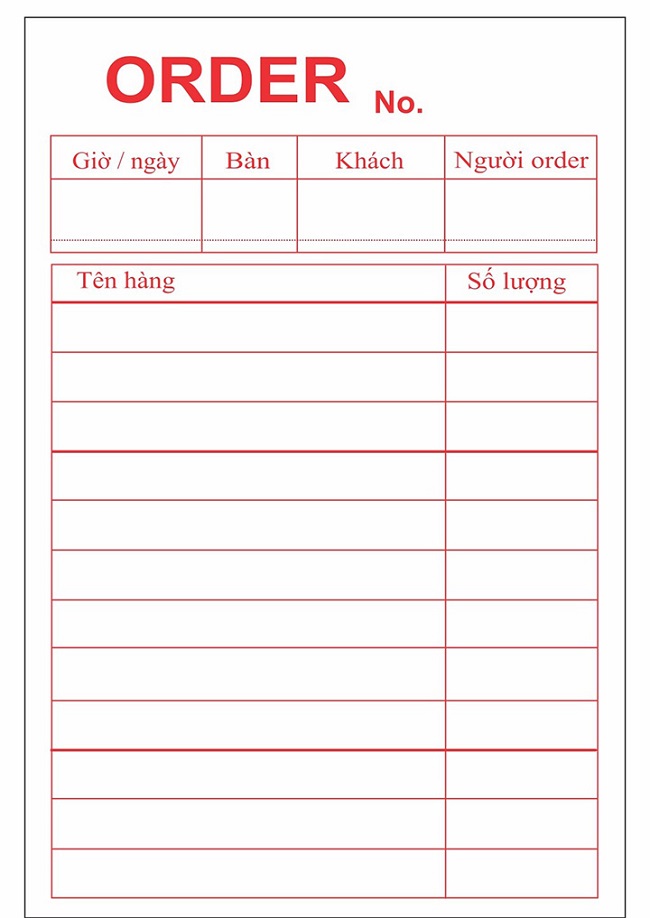 mẫu order món chuẩn cho nhà hàng - Trang Chủ Cổng Game Cá Cược Uy Tín E2 BET