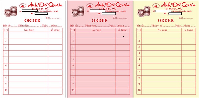 mẫu order món chuẩn cho nhà hàng - Trang Chủ Cổng Game Cá Cược Uy Tín E2 BET