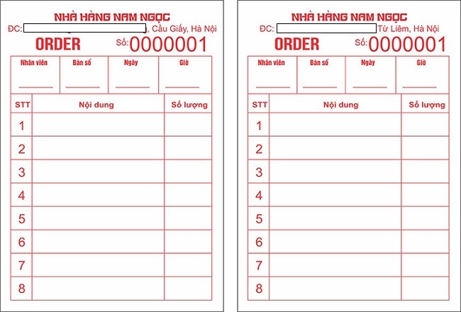mẫu order món chuẩn cho nhà hàng - Trang Chủ Cổng Game Cá Cược Uy Tín E2 BET