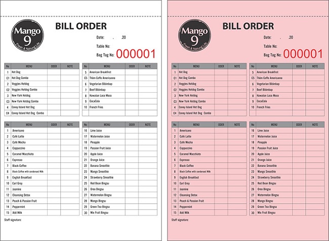 mẫu order món chuẩn cho nhà hàng - Trang Chủ Cổng Game Cá Cược Uy Tín E2 BET