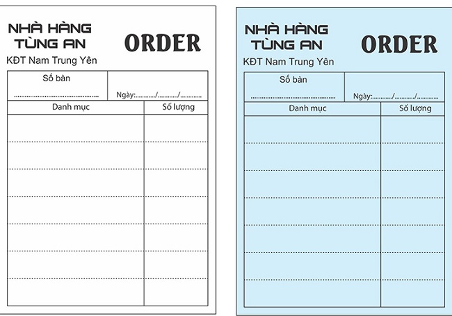 mẫu order món chuẩn cho nhà hàng - Trang Chủ Cổng Game Cá Cược Uy Tín E2 BET