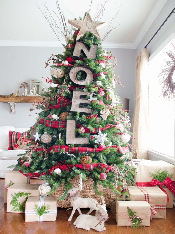 mẫu trang trí cây thông noel đẹp mắt và ấn tượng