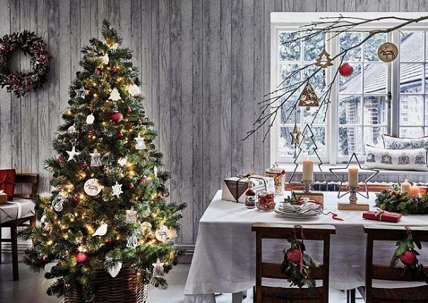 mẫu trang trí cây thông noel đẹp mắt và ấn tượng