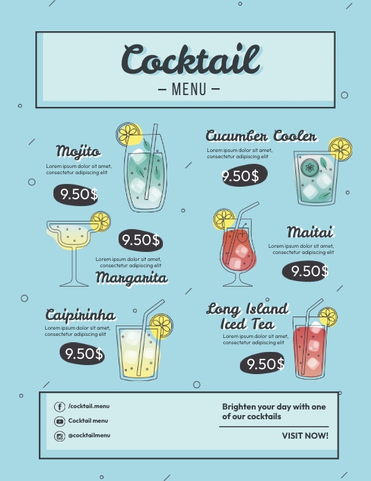 mô tả một ly cocktail chuẩn là như thế nào