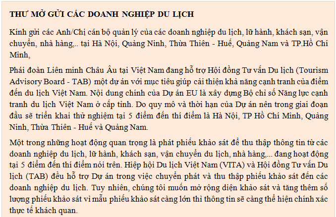 một nhà quản lý có trách nhiệm sẽ tham gia khảo sát lấy thông tin cải thiện khả năng cạnh tranh của điểm đến E28bet casino phiên bản mới việt nam