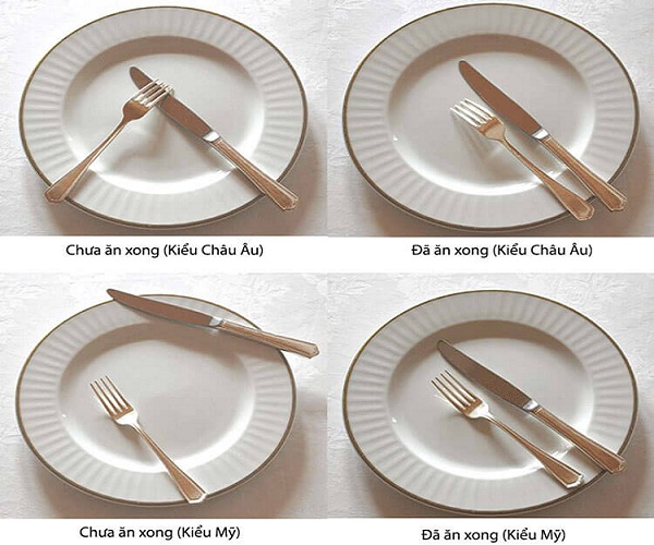 nguyên tắc cơ bản trong bố trí và sử dụng vật dụng trên bàn tiệc