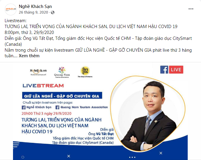 seri livestream "người giữ lửa nghề"