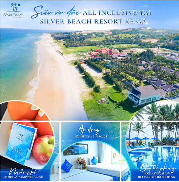 Silver Beach Resort Kê Gà – “Thiên đường nghỉ dưỡng bên thiên nhiên xanh mát”