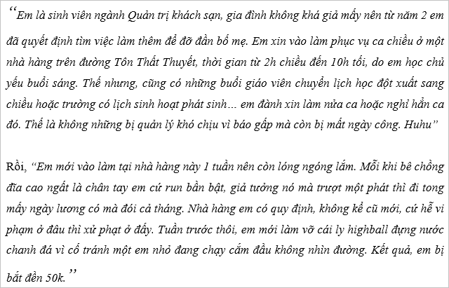 sinh viên làm thêm trả lương bao nhiêu là hợp lý, được - mất ra sao