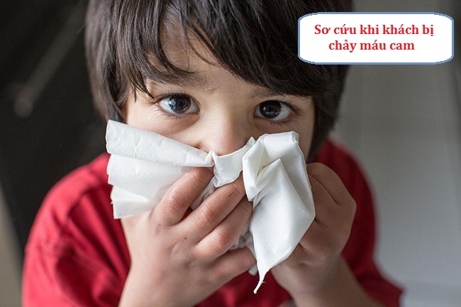 sơ cứu khi khách bị chảy máu cam