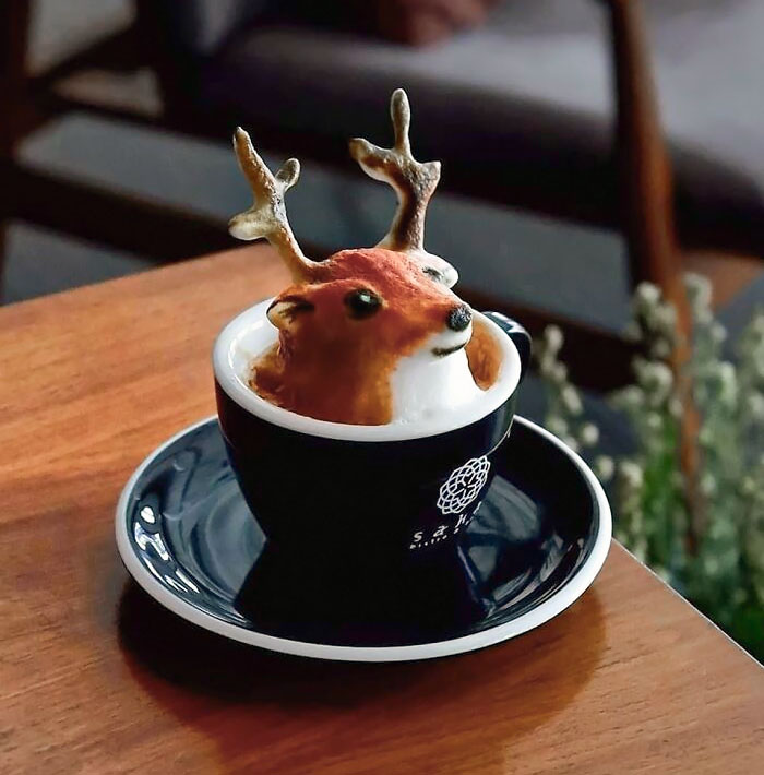 tạo hình latte art siêu ấn tượng
