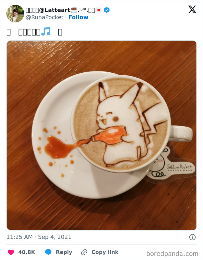 tạo hình latte art siêu ấn tượng
