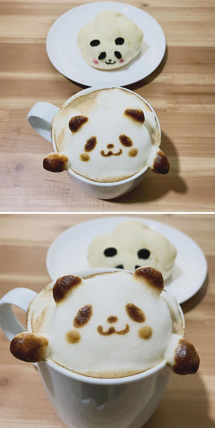 tạo hình latte art siêu ấn tượng