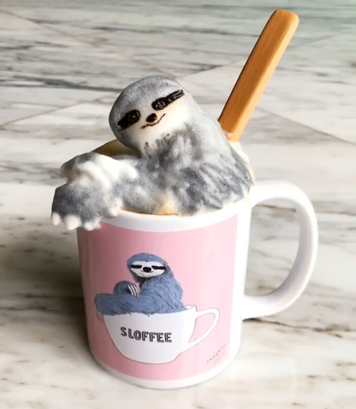 tạo hình latte art siêu ấn tượng
