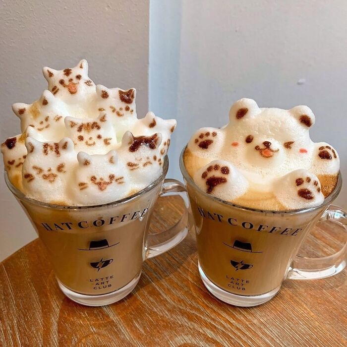tạo hình latte art siêu ấn tượng