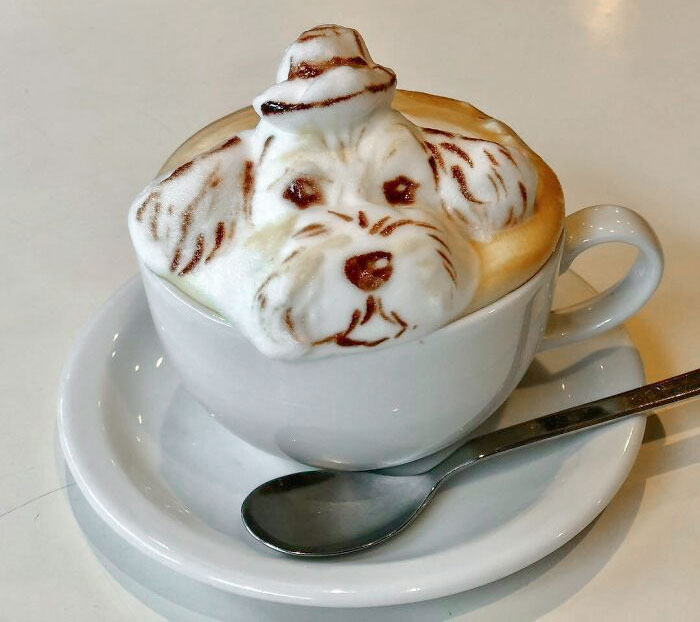 tạo hình latte art siêu ấn tượng