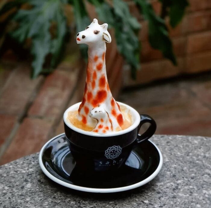 tạo hình latte art siêu ấn tượng
