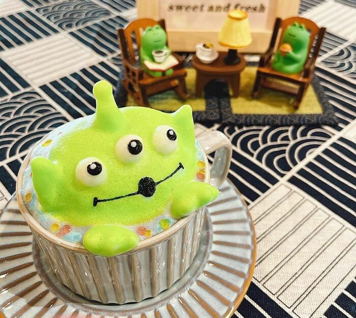 tạo hình latte art siêu ấn tượng