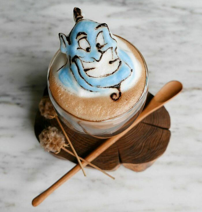 tạo hình latte art siêu ấn tượng