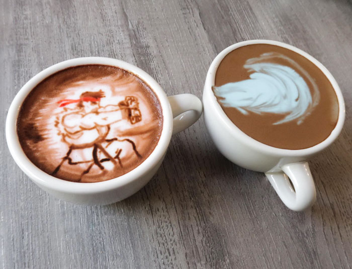 tạo hình latte art siêu ấn tượng