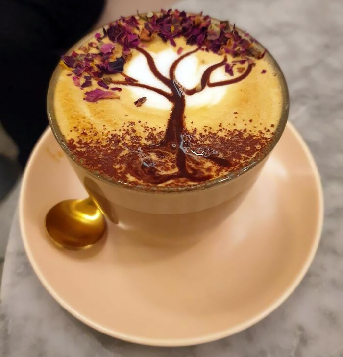tạo hình latte art siêu ấn tượng