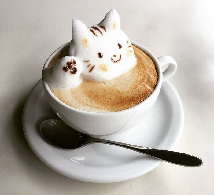 tạo hình latte art siêu ấn tượng