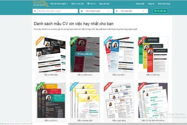 9 website hỗ trợ tạo CV xin việc miễn phí